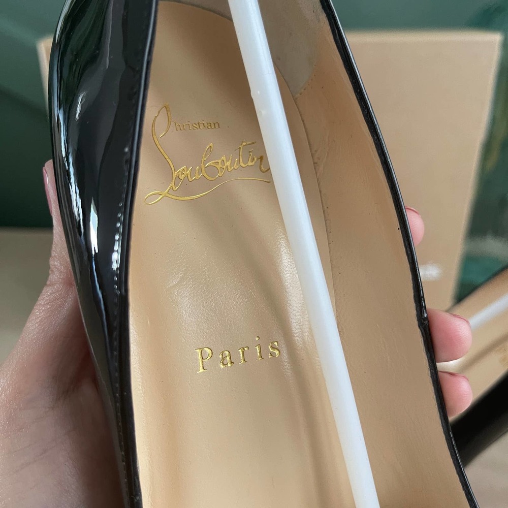 Christian Louboutin Very Prive Patent Black 40.5 - Picture 7 of 11